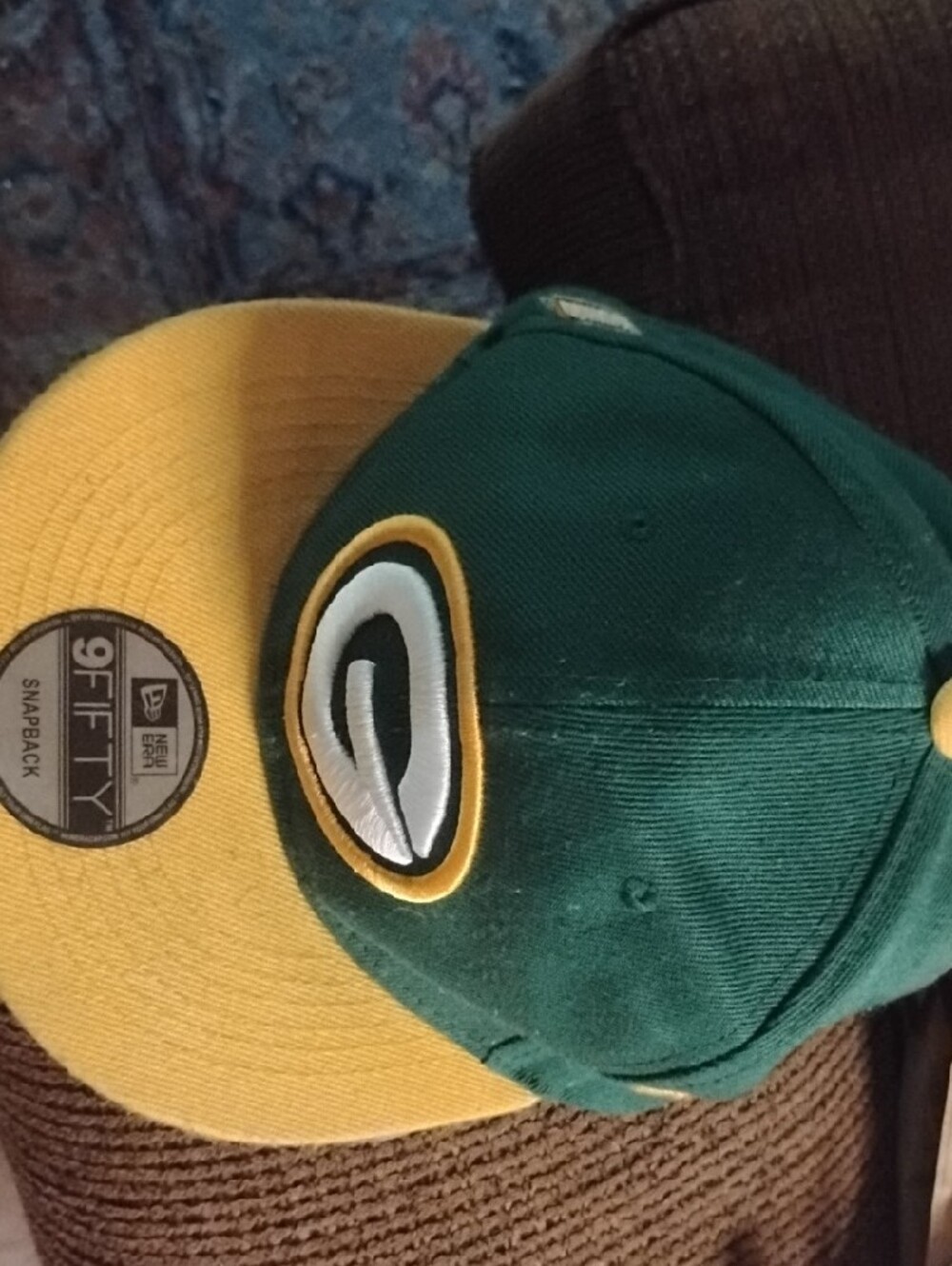 New Era Green and Yellow Green Bay Snapback Cap - Picture 2 of 8